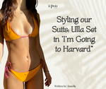 Styling our Suits: Ulla Set in 'I'm Going to Harvard'